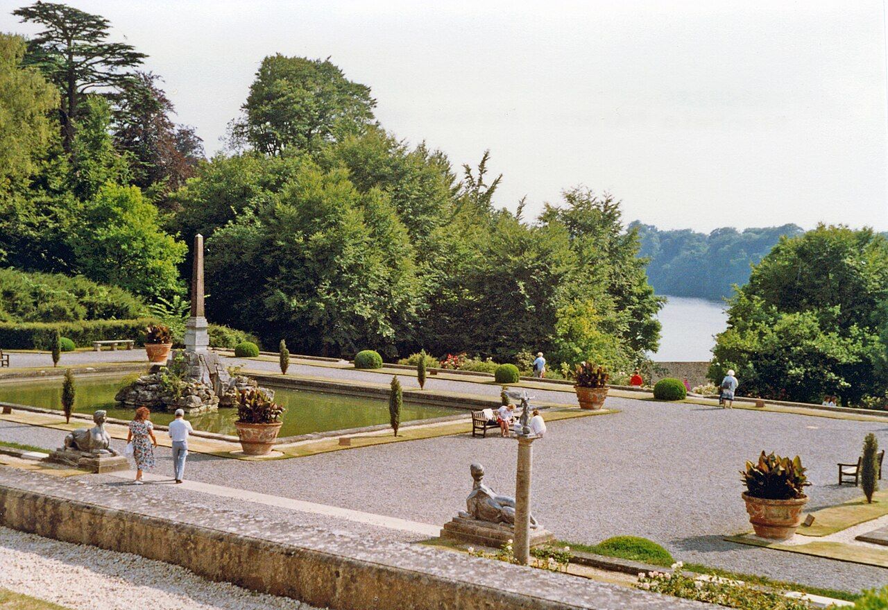 Blenheim Palace, formal gardens 1989