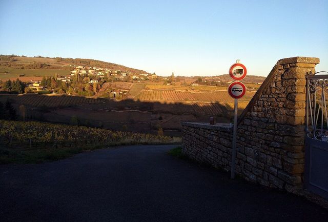 Oingt - Vue vers l'est depuis le cimetière