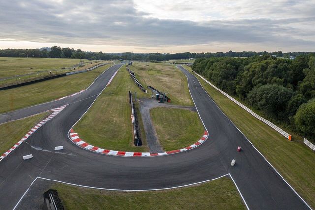 Island bend at Oulton Park Circuit